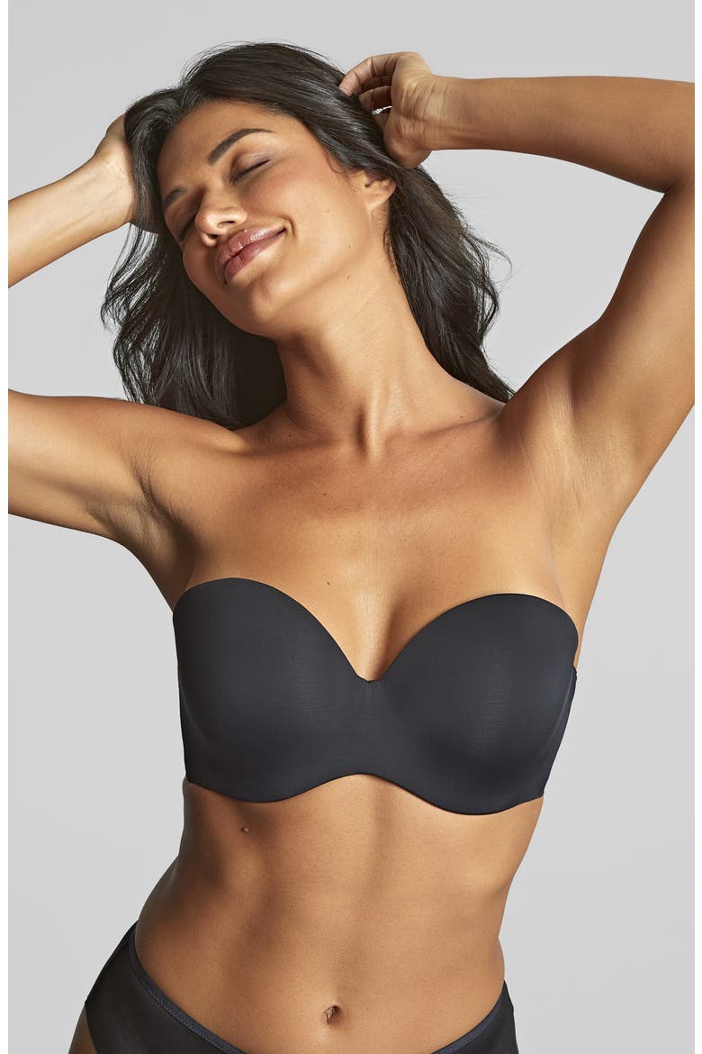 365 Underwire Smooth & Seamless Everyday Strapless Bra, Alternate, color, BLACK