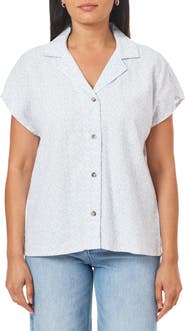 C & C California Clarita Linen All Over Print Shirt