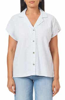 C & C California Clarita Linen All Over Print Shirt