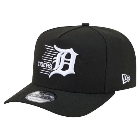 Men's New Era  Black Detroit Tigers Motion A-Frame 9FIFTY Snapback Hat