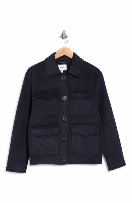 Wool Blend Collared Jacket