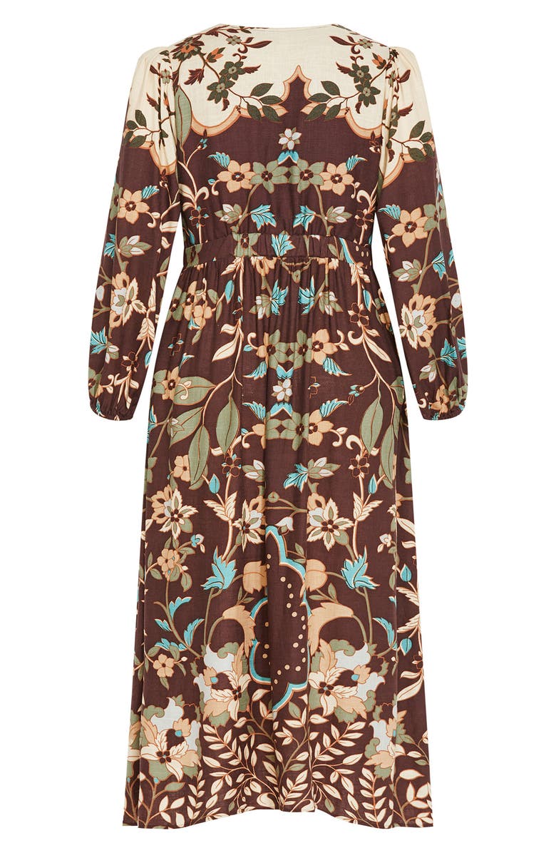 City Chic Florence Long Sleeve Maxi Dress, Alternate, color, Forever Florence