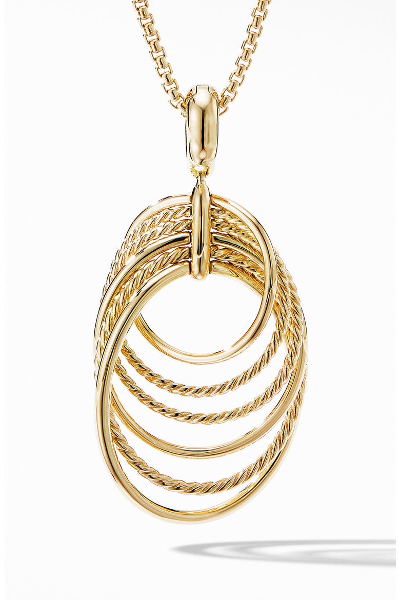 Origami Pendant Necklace in 18K Yellow Gold with Diamonds, Alternate, color, YELLOW GOLD/ DIAMOND