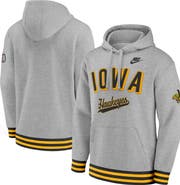 Nike Men's Nike Heather Gray Iowa Hawkeyes Legacy Retro Pullover Hoodie