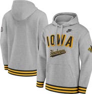 Nike Men's Nike Heather Gray Iowa Hawkeyes Legacy Retro Pullover Hoodie