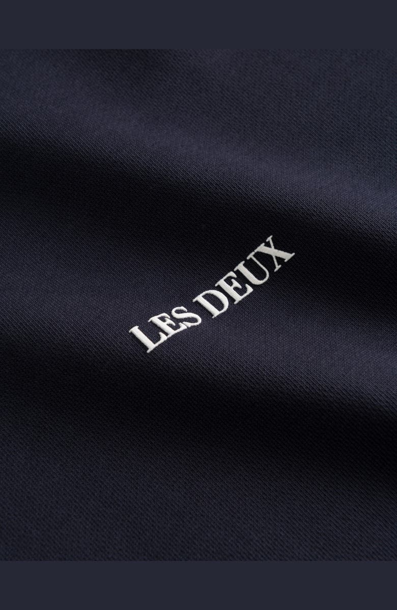 Les Deux Lens Hoodie, Alternate, color, Dark Navy/ White