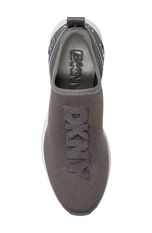 Dkny Keeva Knit Wedge Sneaker In Brown