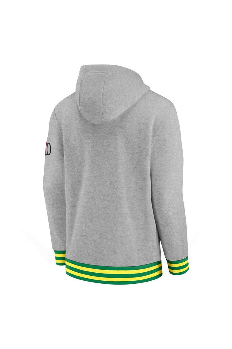 Men's Nike Heather Gray Oregon Ducks Legacy Retro Pullover Hoodie, Alternate, color, Heather Gray
