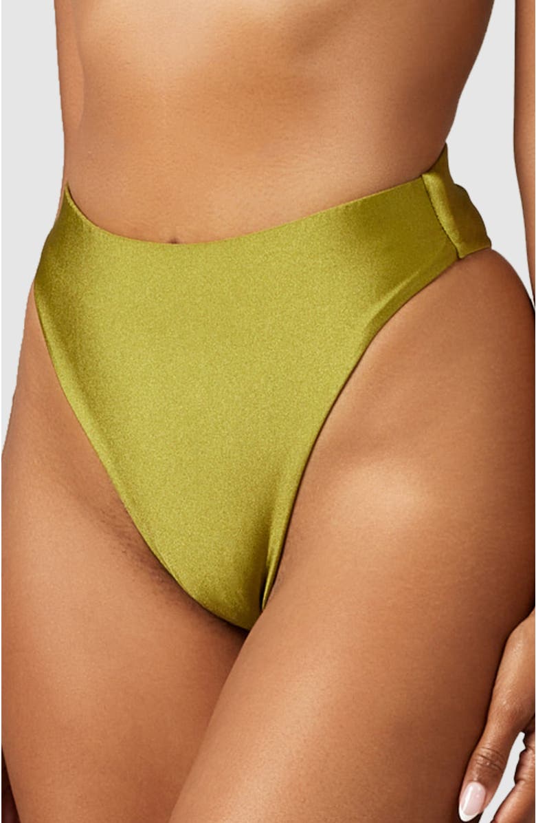 MBM Swim Passion Bikini Bottom, Alternate, color, Olive