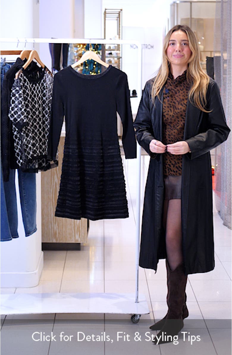 All the Trimmings Cotton Blend Sweater Dress, sales video thumbnail