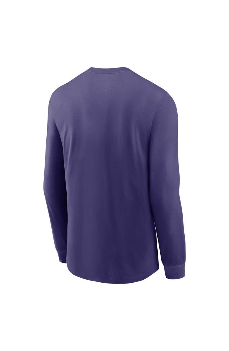 Nike Men's Nike Purple Baltimore Ravens Play to Win Essential Long Sleeve T-Shirt, Alternate, color, Purple