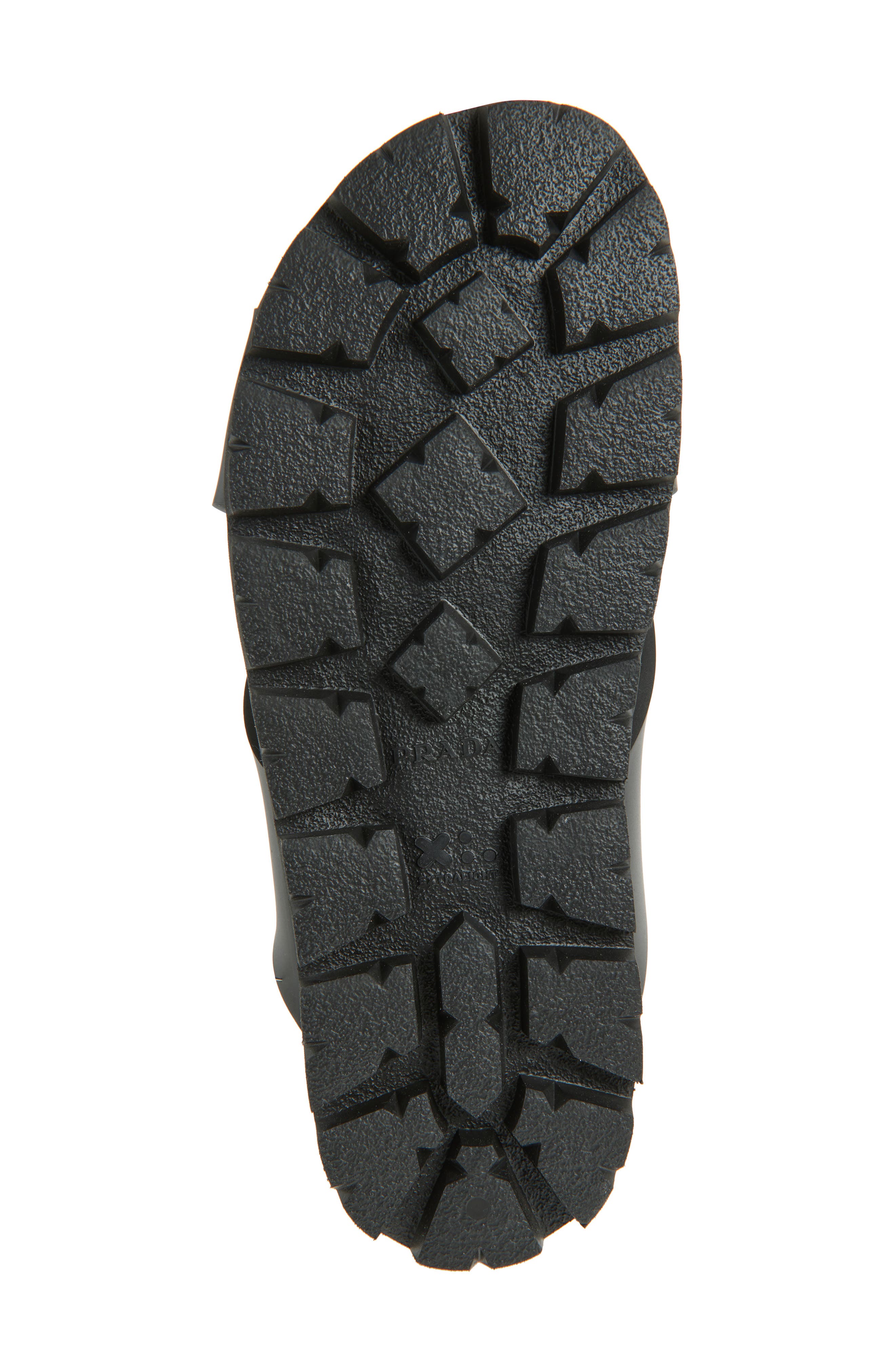 Prada Cross Strap Slide Sandal, Alternate, color, Nero