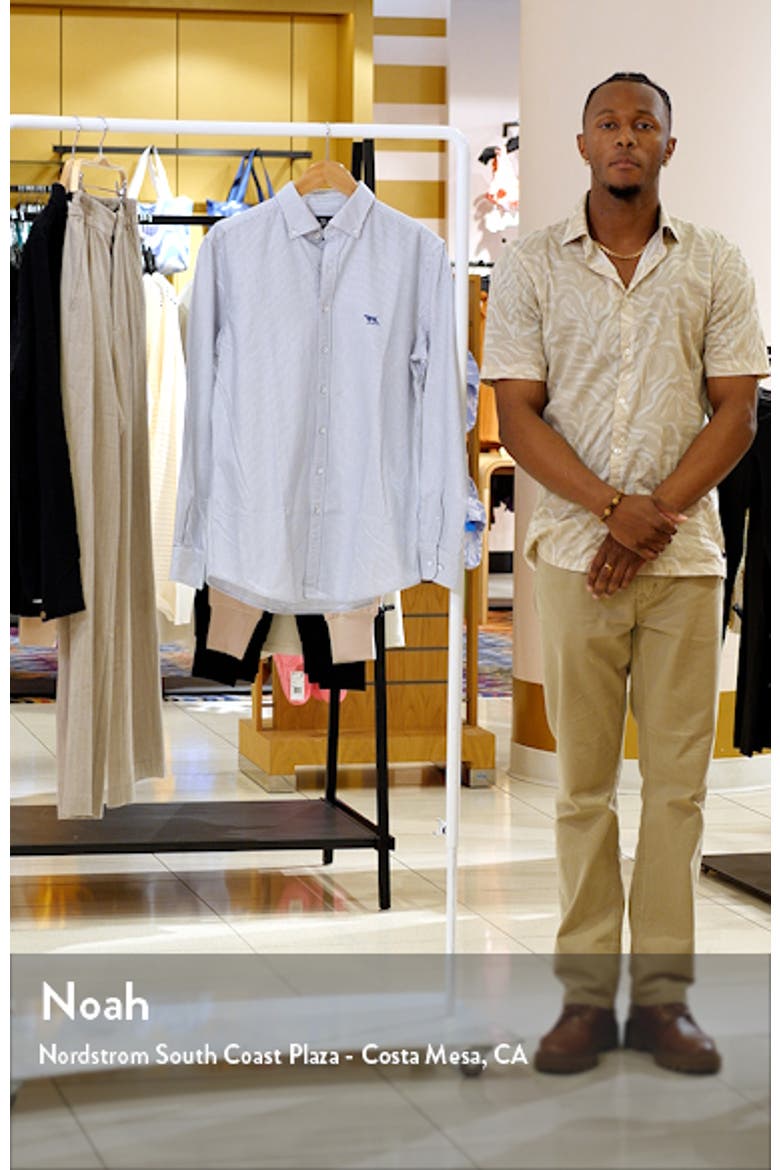 Oxford Lakeside Stripe Sports Fit Shirt video