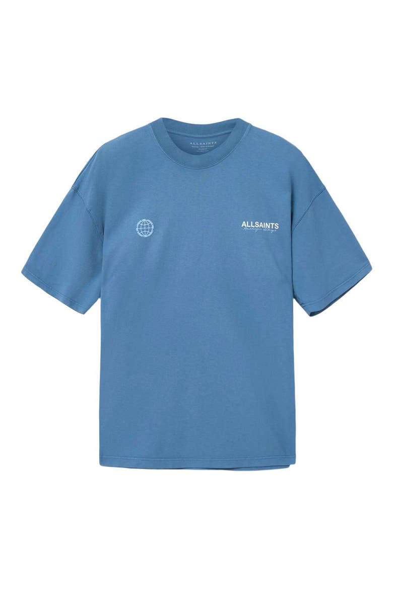 Emblem Cotton Graphic T-Shirt, Alternate, color, BAY BLUE