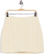 Theory Cable Knit Wool & Cashmere Miniskirt