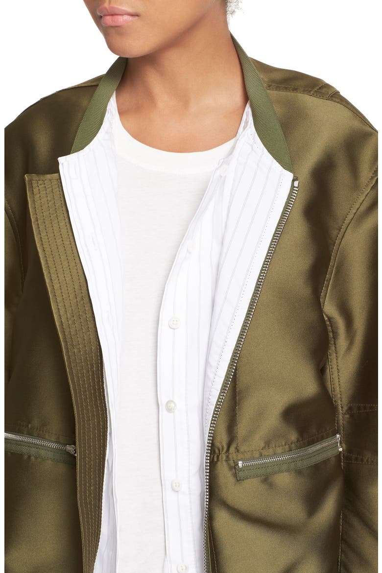 Bomber Jacket, Alternate, color, EVERGLADE