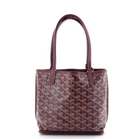 Anjou Reversible Tote Coated Canvas Mini