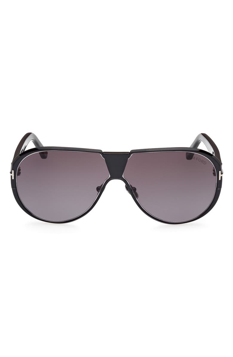 TOM FORD Vincenzo 64mm Pilot Sunglasses, Main, color, 
