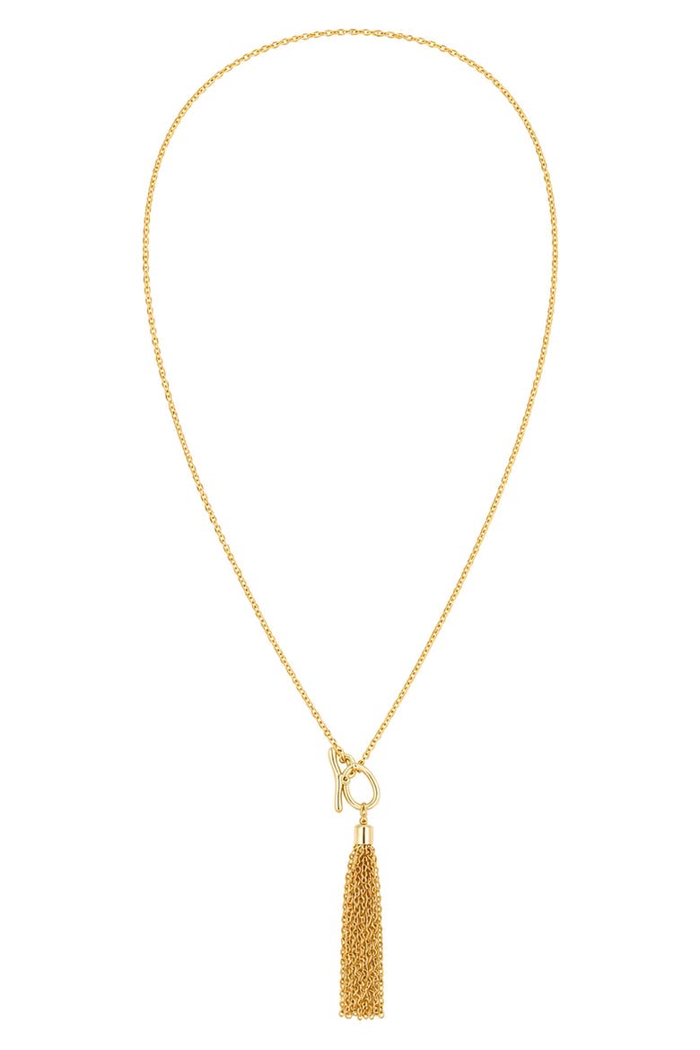 Tassel Pendant Necklace, Alternate, color, GOLD