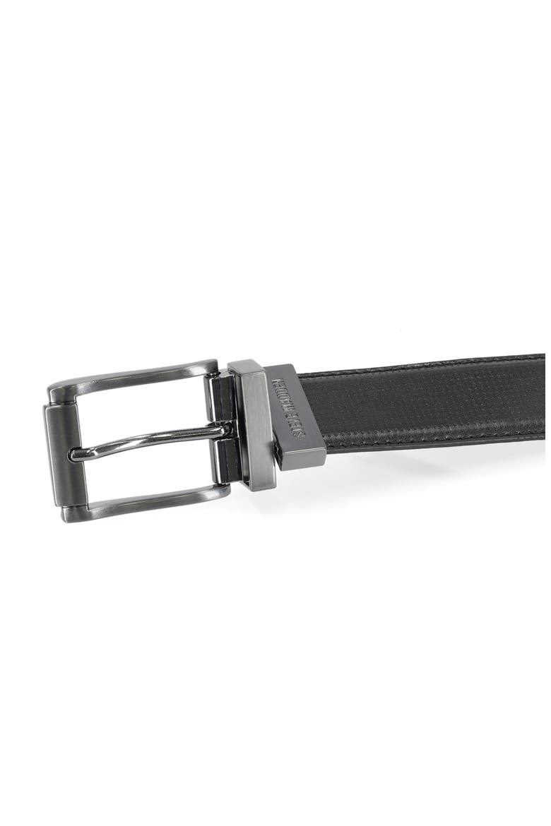 Perforated Reversible Belt, Alternate, color, BLACK/ BROWN
