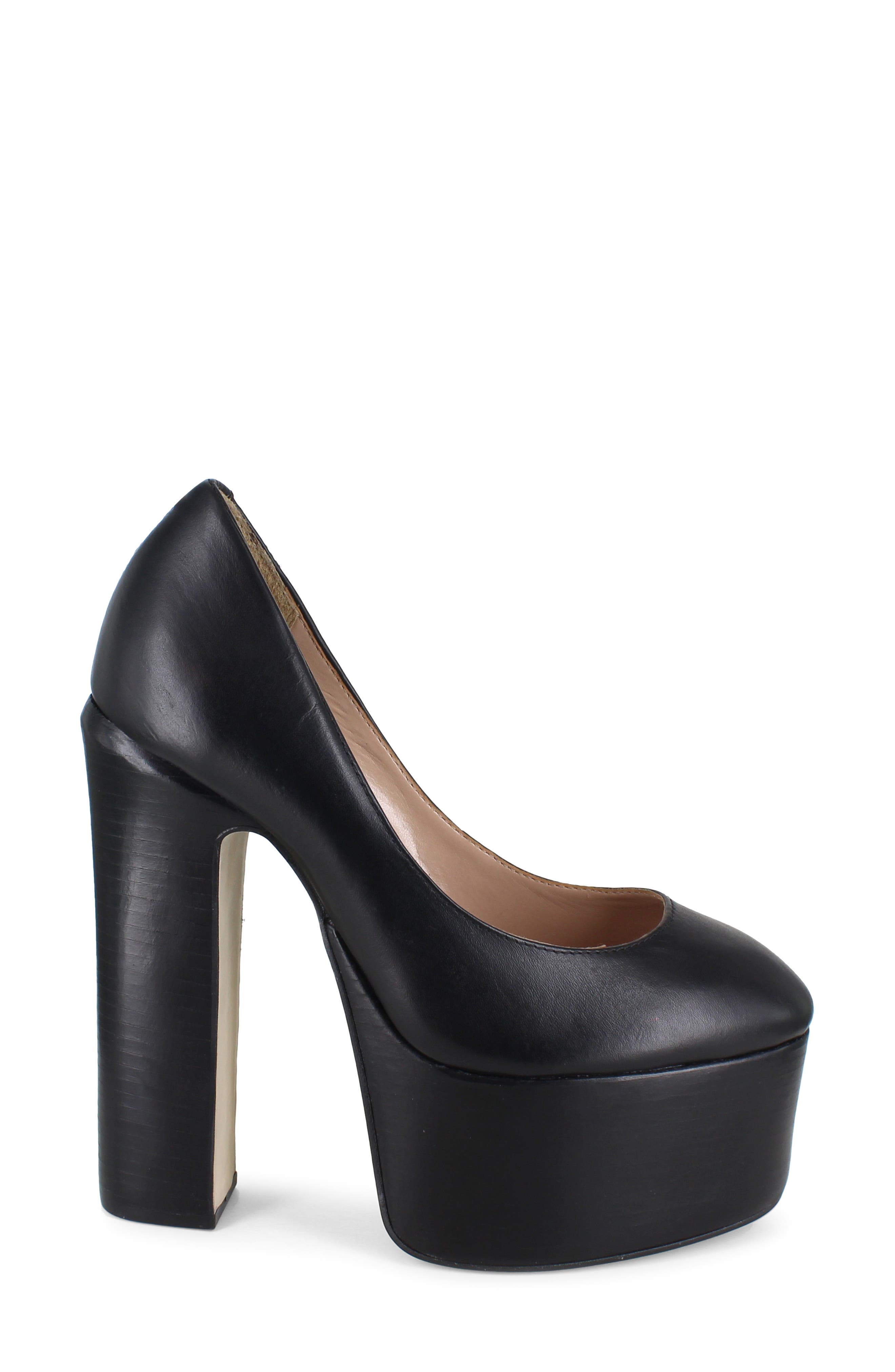 ZIGI Camilla Platform Pump, Alternate, color, Black Leather
