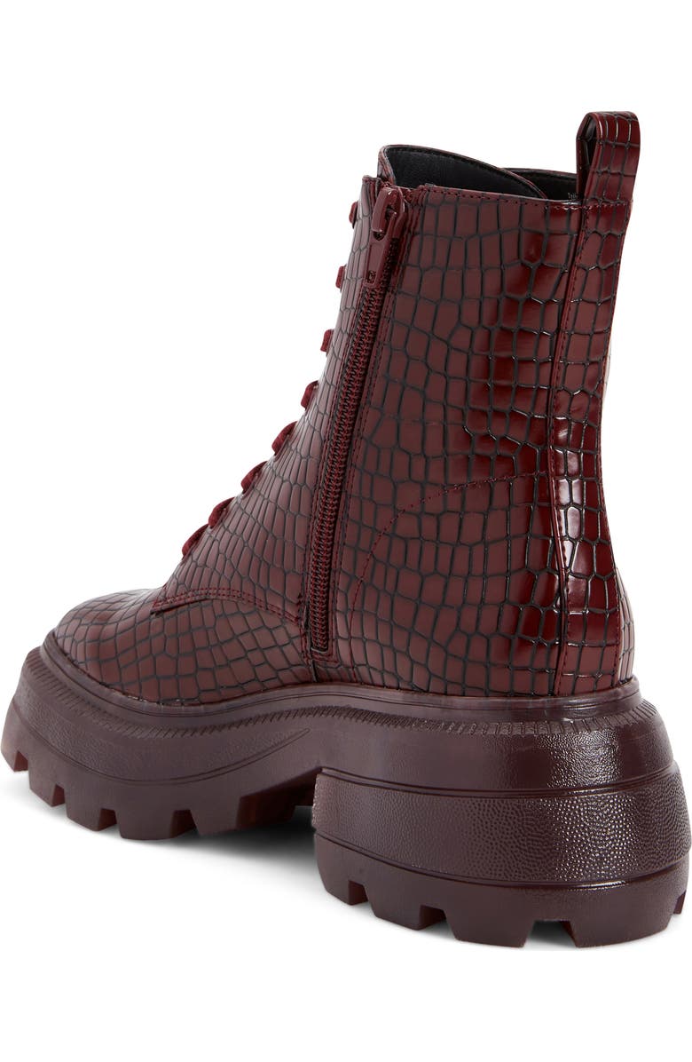 Katy Perry The Geli Combat Boot, Alternate, color, Burgundy Croc