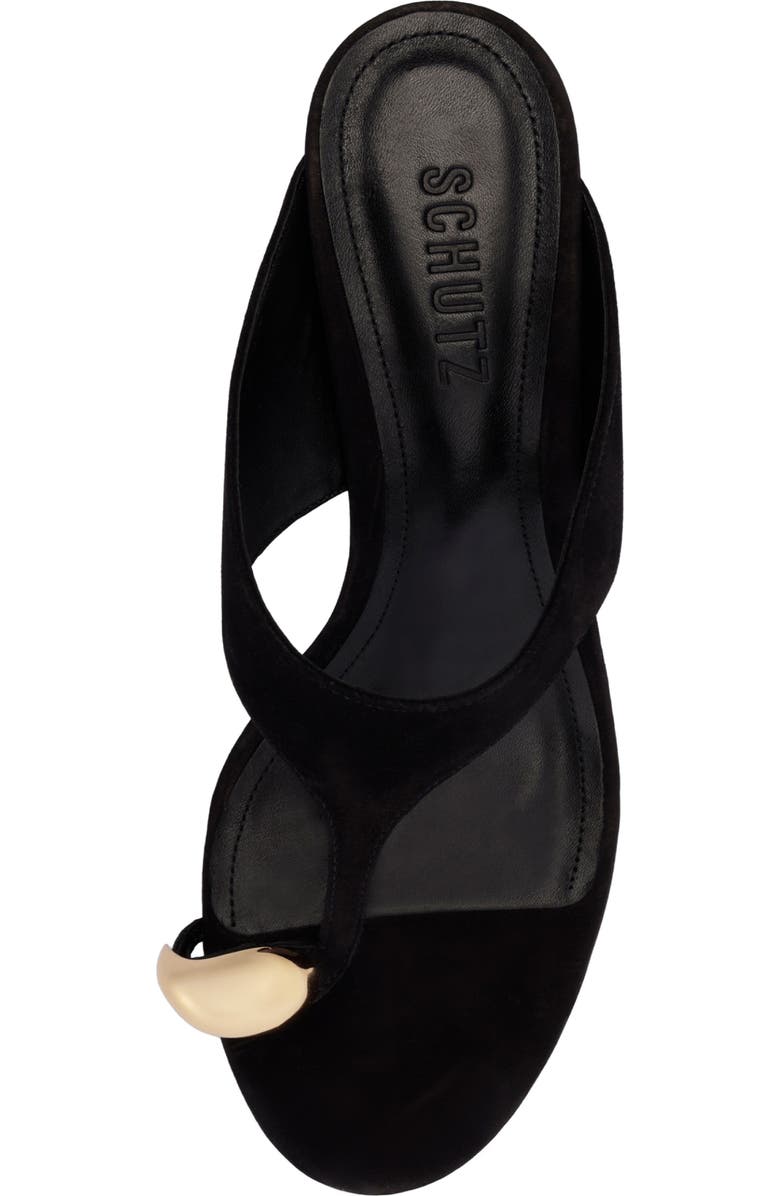Schutz Maisie <br />Kitten Heel Slide Sandal, Alternate, color, Black