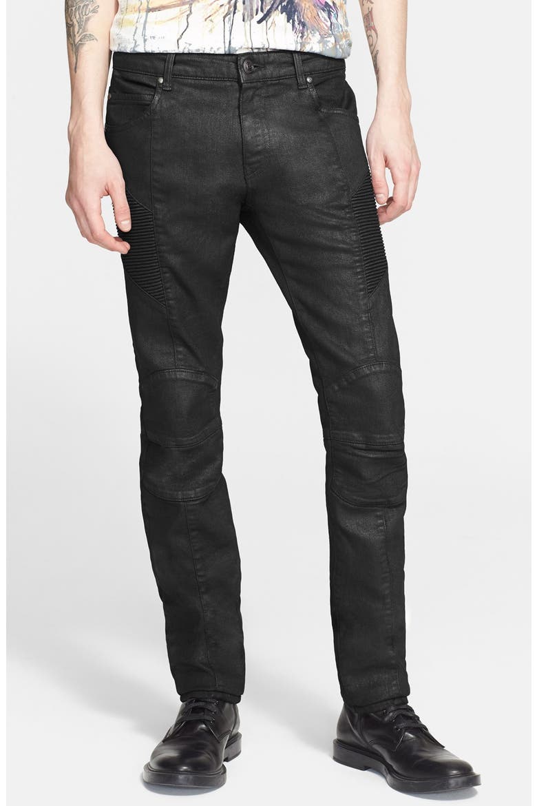 Coated Moto Jeans (Men) | Nordstrom