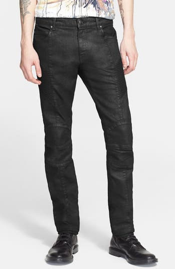 Pierre Balmain Coated Moto Jeans | Nordstrom Pierre Balmain Coated Moto Jeans | Nordstrom
