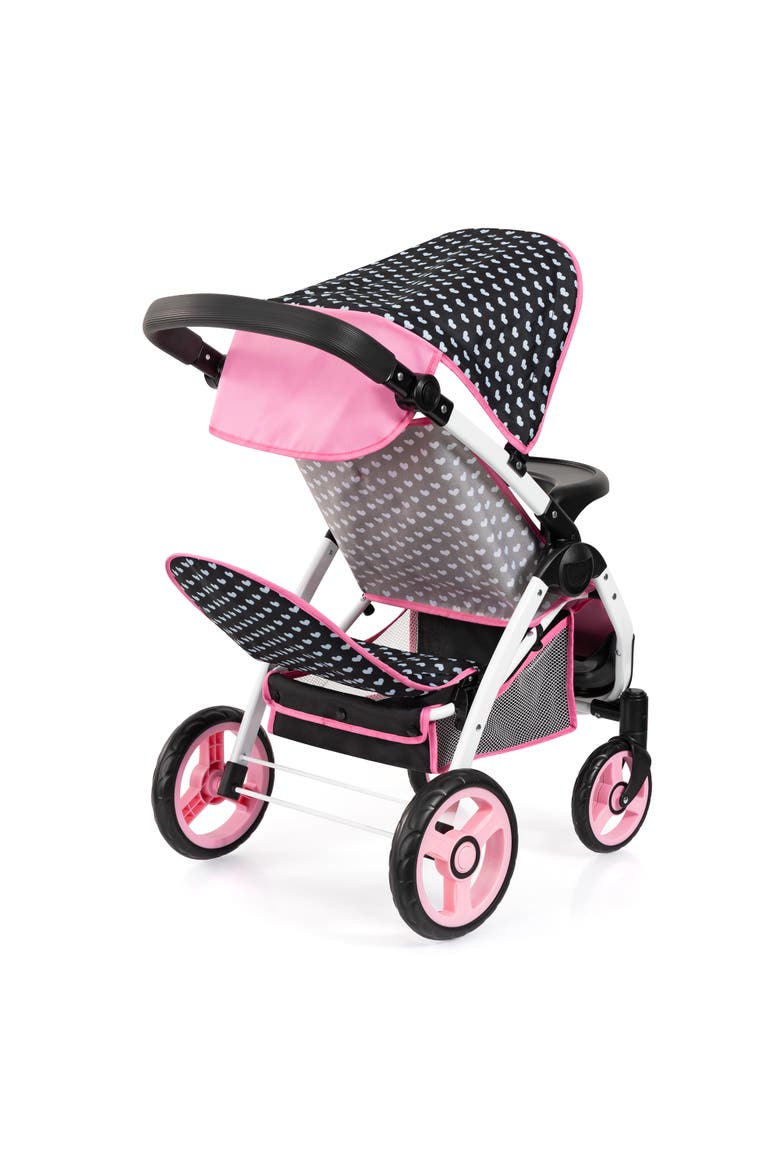 Twin Dolls Stroller, Seats 2 Dolls Up to 18 Inches, Ages 3+, Alternate, color, Multicolored
