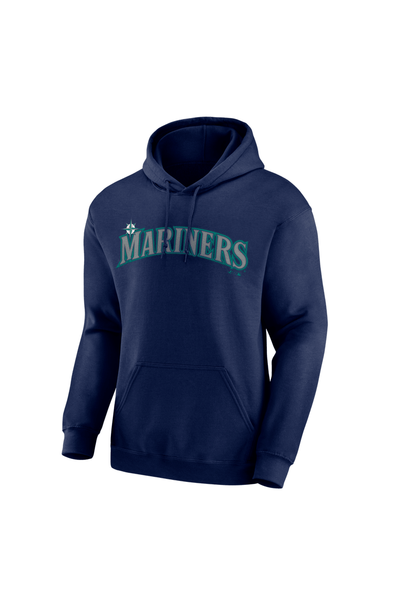 Logo Athletic Men's Logo Athletic Navy Seattle Mariners Wordmark Hoodie, Alternate, color, Navy