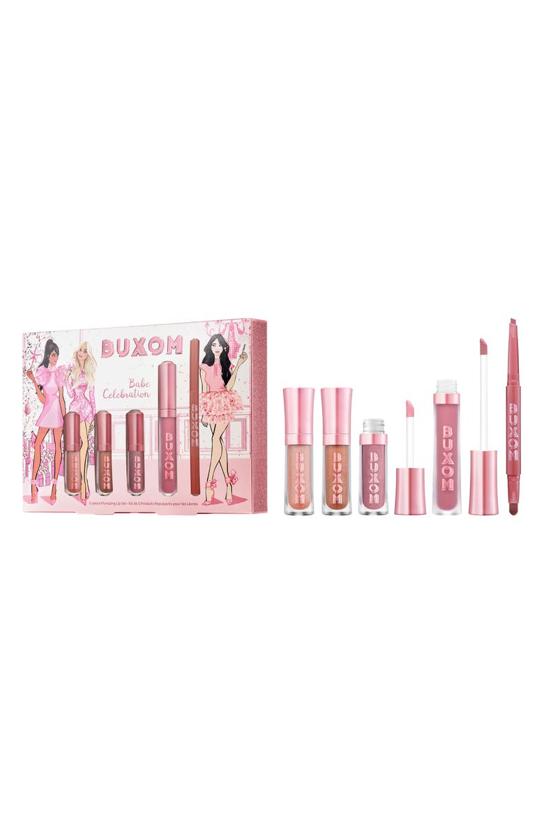 Buxom Babe Celebration Lip Gloss & Lip Liner Set $89 Value, Main, color, 