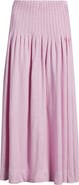 Treasure & Bond Pleat Accent Linen Blend Maxi Skirt