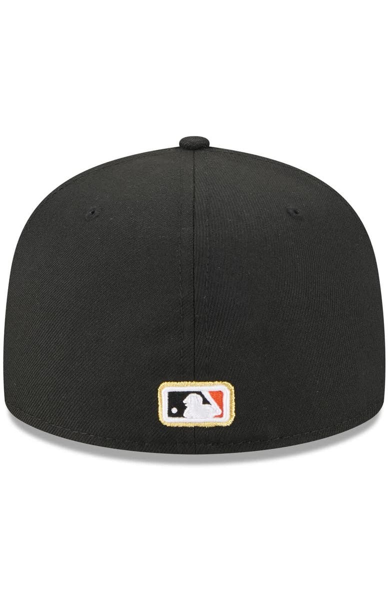 New Era Men's New Era Black San Francisco Giants 2025 59FIFTY Day 59FIFTY Fitted Hat with Pins, Alternate, color, Black