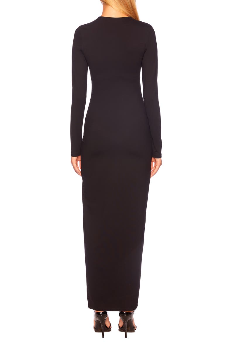 Susana Monaco Slit Hem Long Sleeve Maxi Dress, Alternate, color,