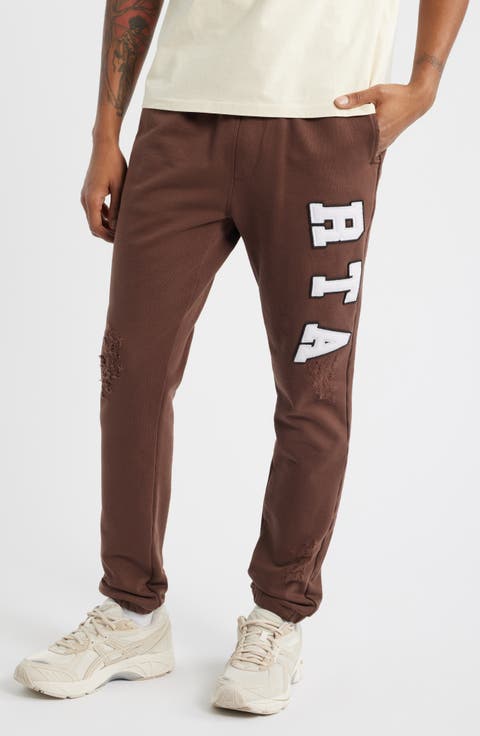 Owen Collegiate Distressed Joggers