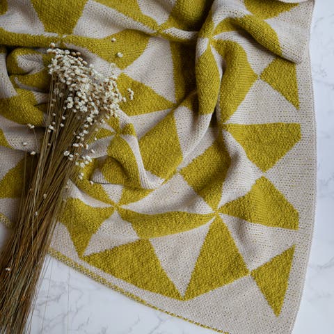 Trikona Organic Cotton Throw Blanket