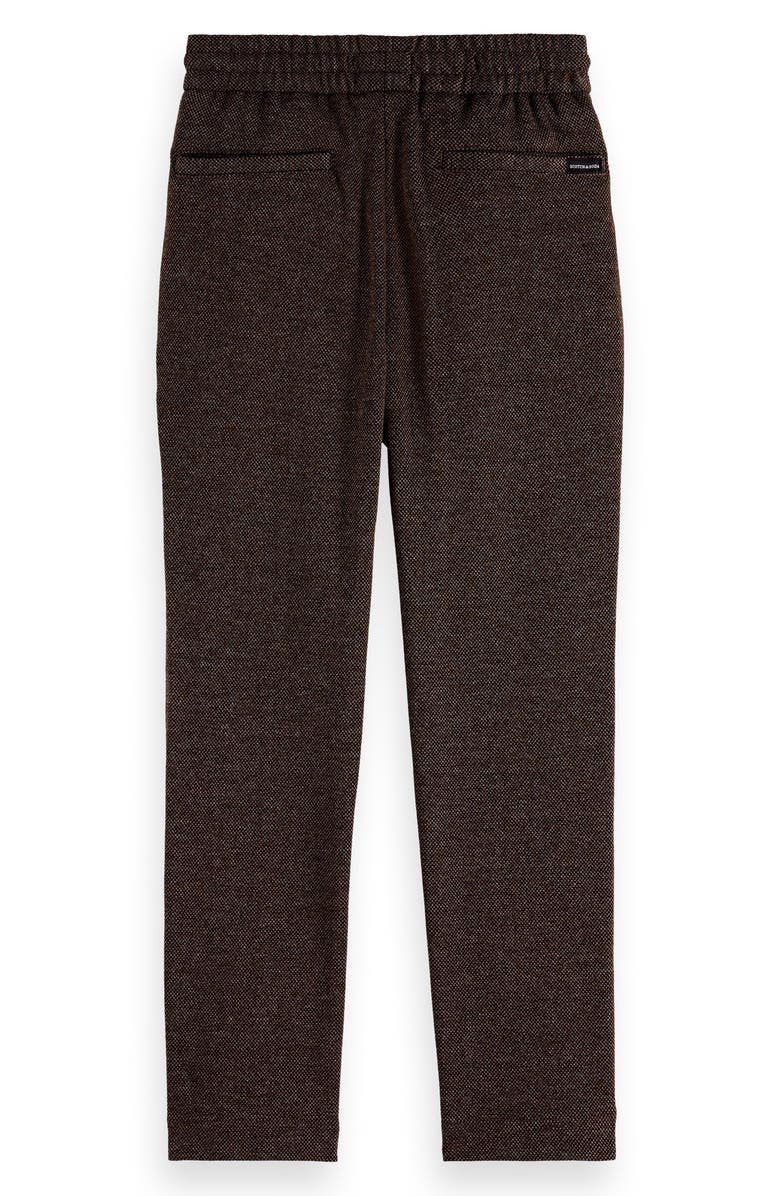Scotch & Soda Kids' Slim Fit Drawstring Pants, Alternate, color, Mustang / Black Mini Check