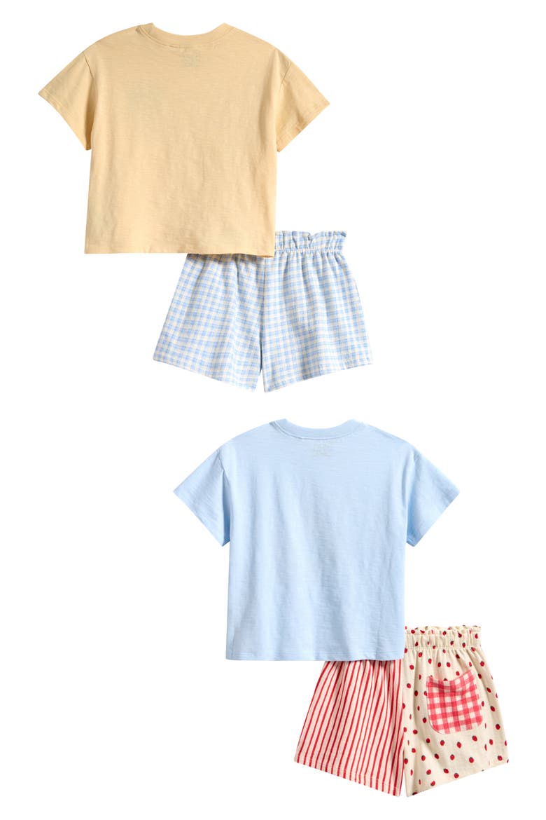 Kids' 4-Pack Assorted T-Shirts & Shorts Set, Alternate, color, BLUE