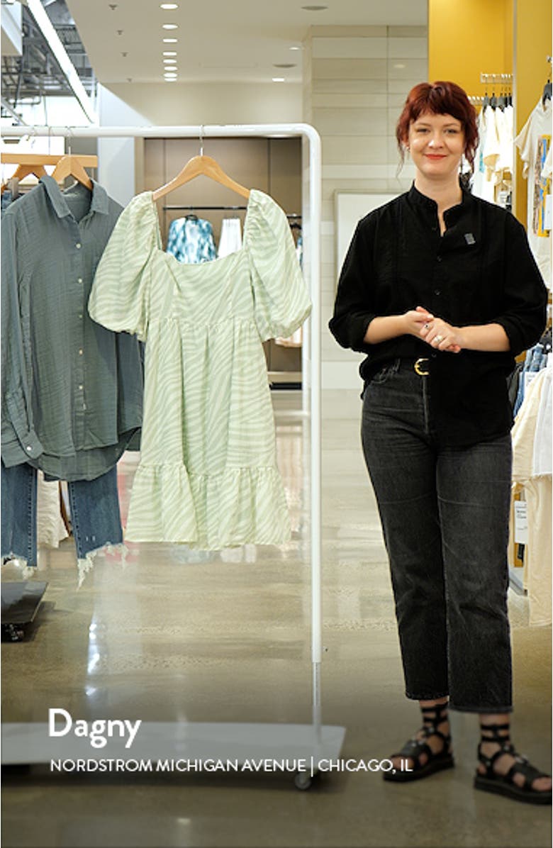 Puff Sleeve Babydoll Dress, sales video thumbnail