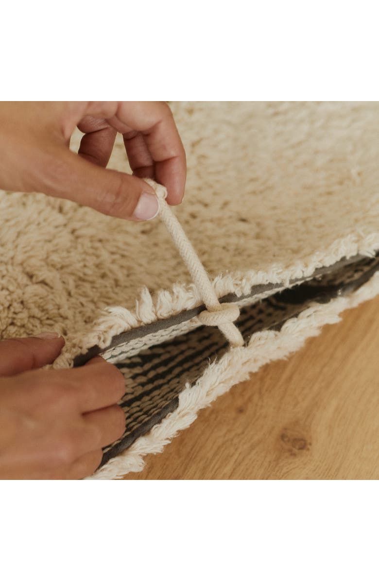 Lorena Canals Washable Rug Moon Multishape, Alternate, color, Natural