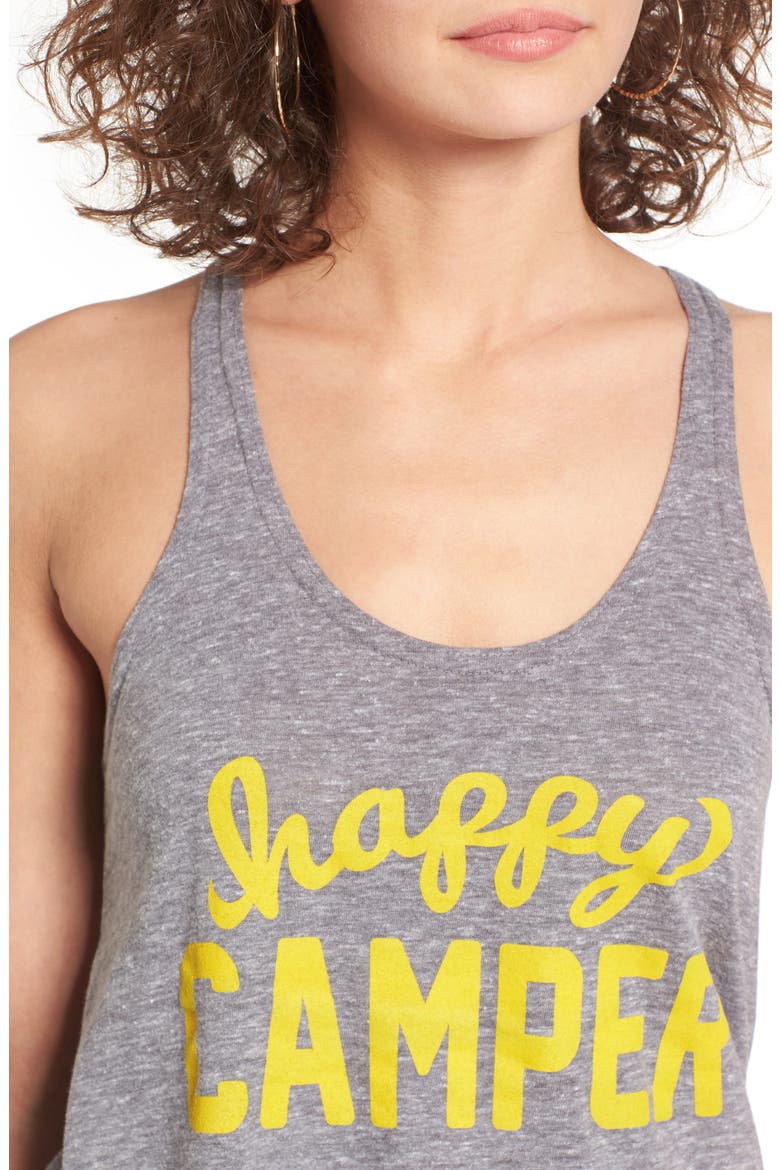Happy Camper Athena Tank, Alternate, color, HGREY