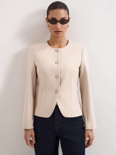 Carla Sculpted Ponte Jacket