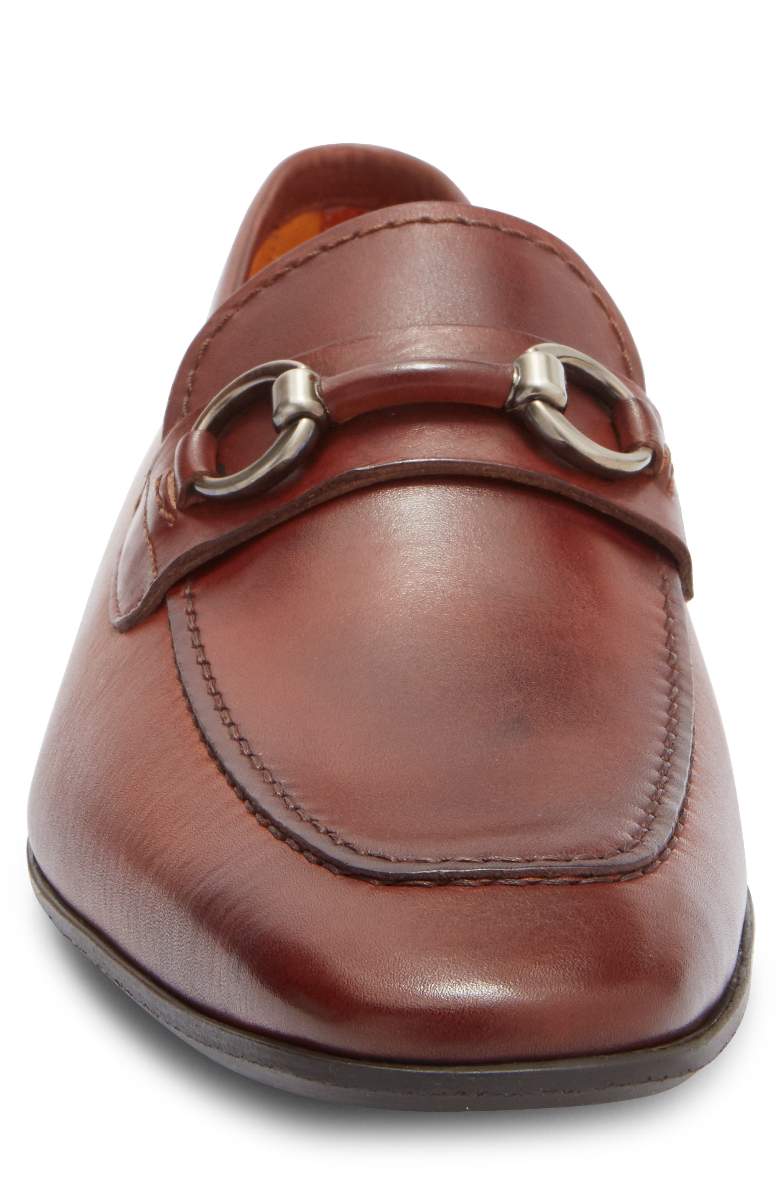 Magnanni Voto Leather Bit Loafer, Alternate, color, Cognac
