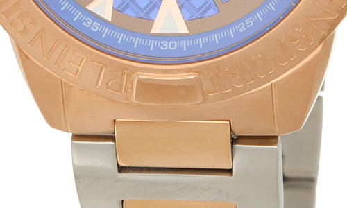 Philipp Plein Touchdown Two-tone Bracelet Watch, 44mm In Two Tone