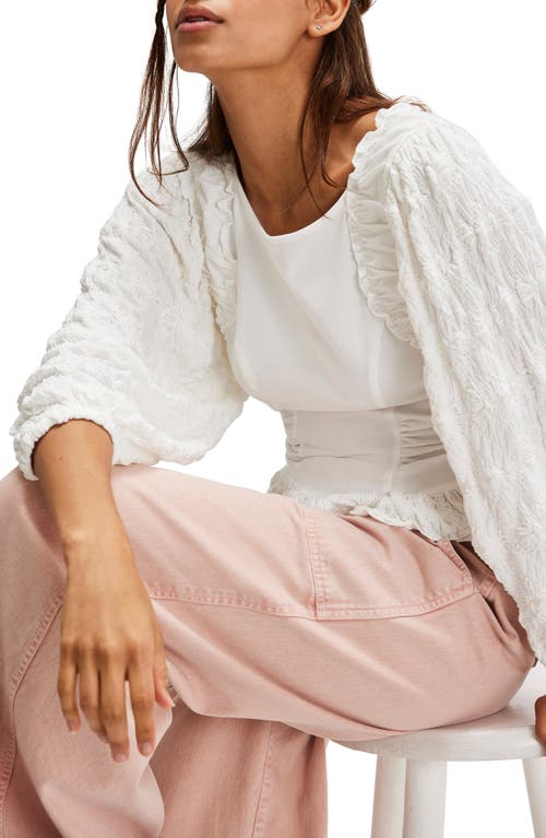 Free People Olivia Contrast Stitch Knit Top