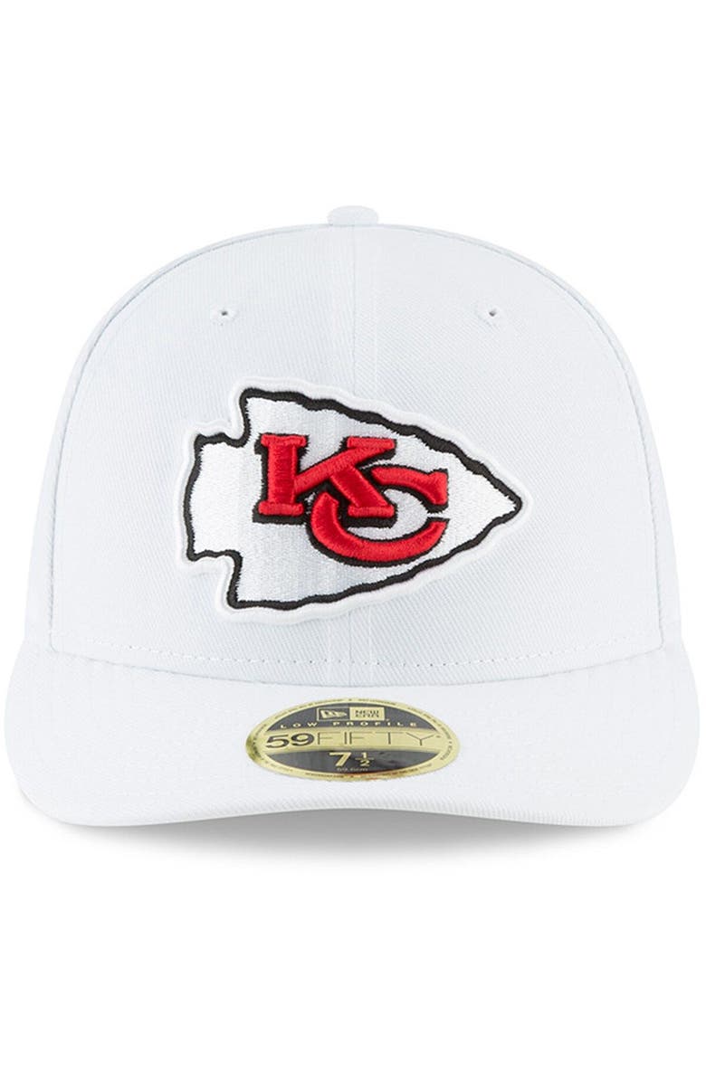 New Era Men's New Era White Kansas City Chiefs Omaha Low Profile 59FIFTY Fitted Hat, Alternate, color, White