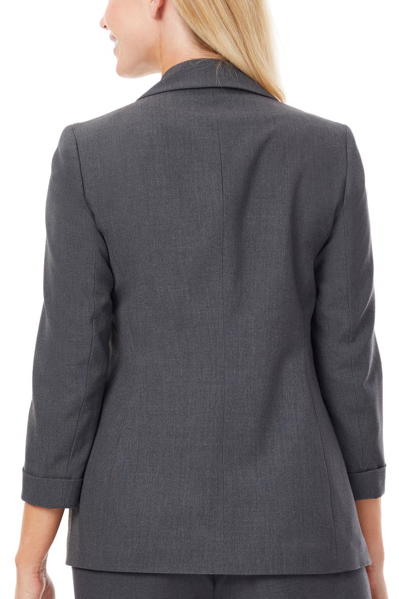Three Quarter Sleeve Blazer, Alternate, color, GREY