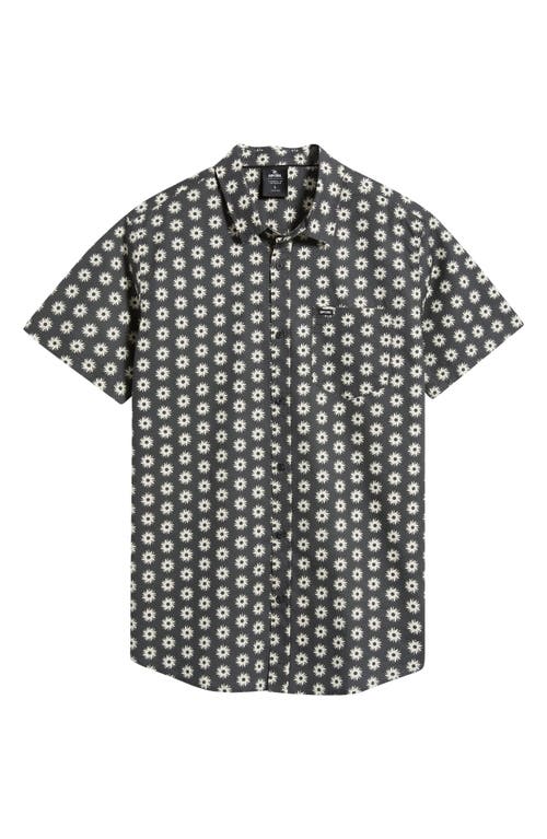 Rip Curl Fun Times Short Sleeve Button-up Shirt In Blue