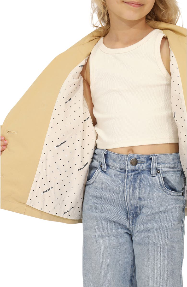 Belle & Bloom Matilda Cropped Trench Coat, Alternate, color, Khaki